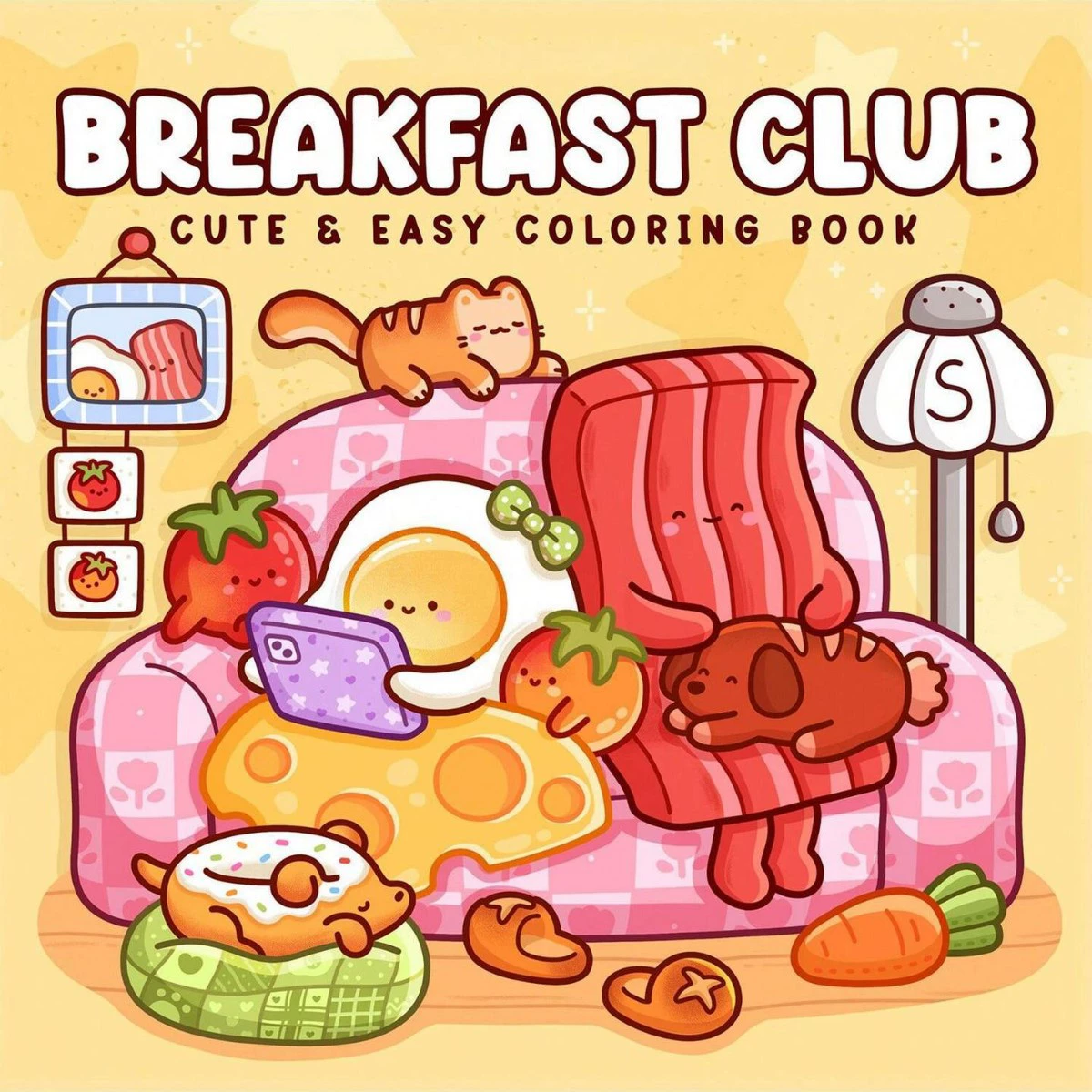 Food Y Snacks Coloring Book - Breakfast Club kleurboek voor volwassenen Leuke,