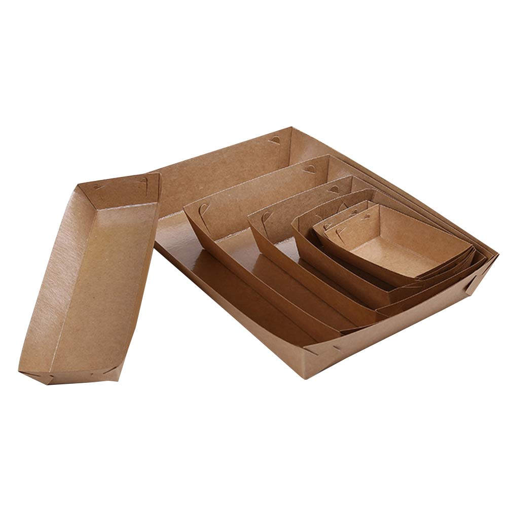 Food Packed Snacks - 30 stuks wegwerp bootvormige verpakkingsdozen voor