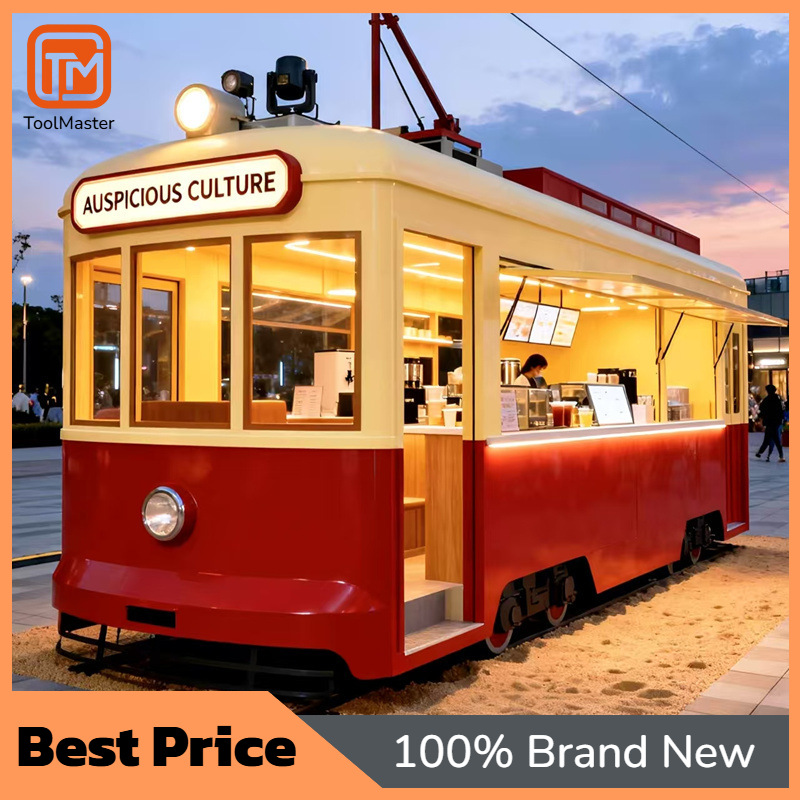 Food Snacks Business - 【Nieuw ontwerp】Europese vintage tram-voedselkar, metalen elektrische