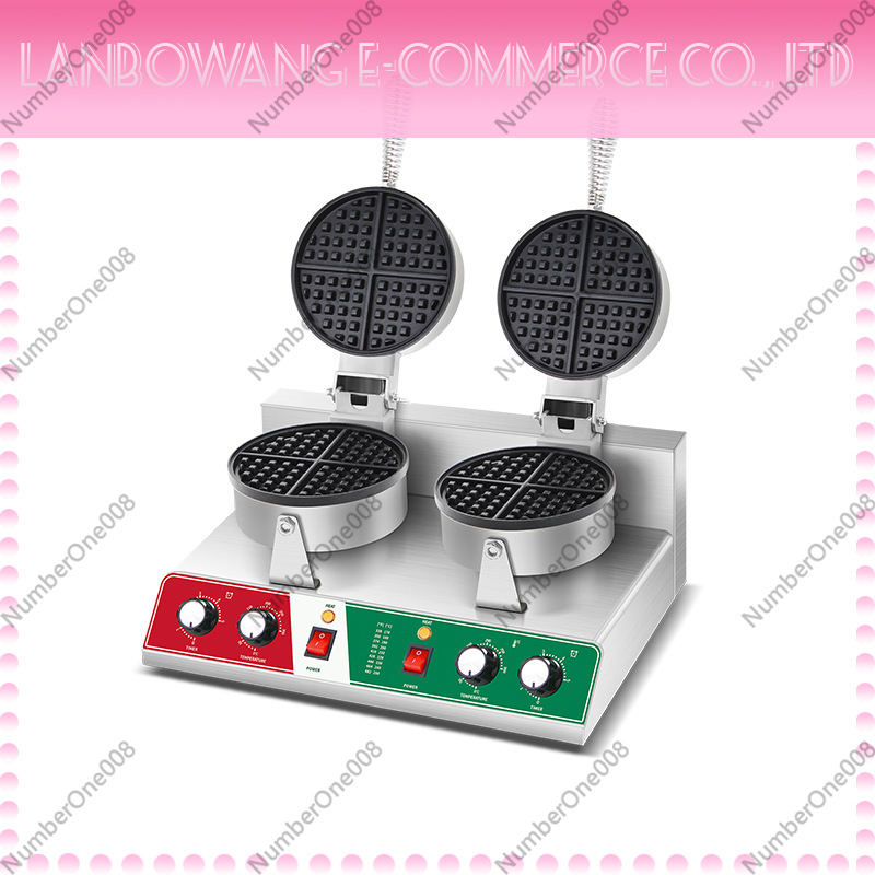 Food Snacks Business - Draaibare wafelbakplaat met antiaanbaklaag, wafelijzer, crêpemachine