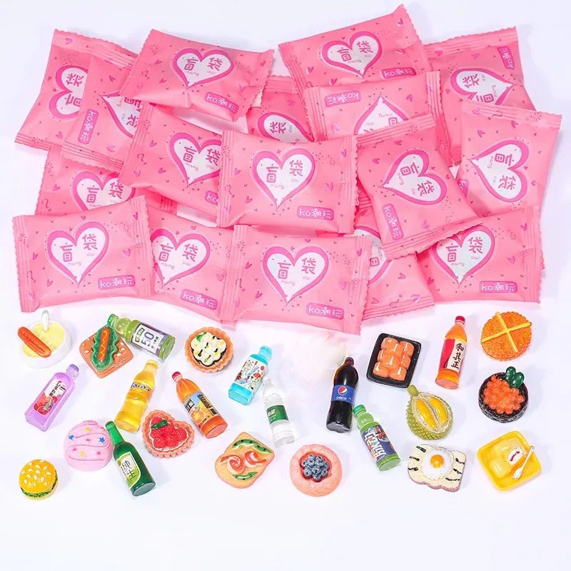Food Halloween Snacks - Tas in willekeurige stijl Miniatuurvoedsel Speelgoed