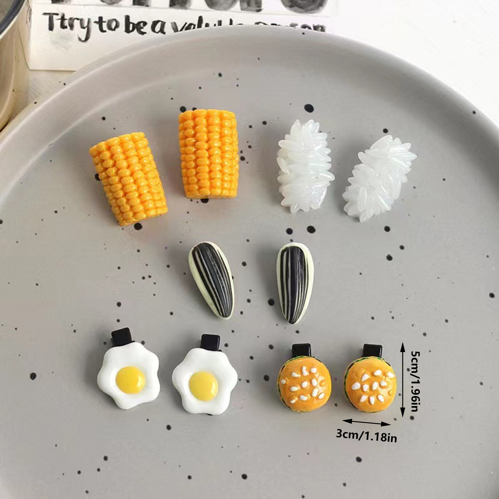 Mini Food Haarclips Set Realis - Food Snacks For Party recensie en prijs