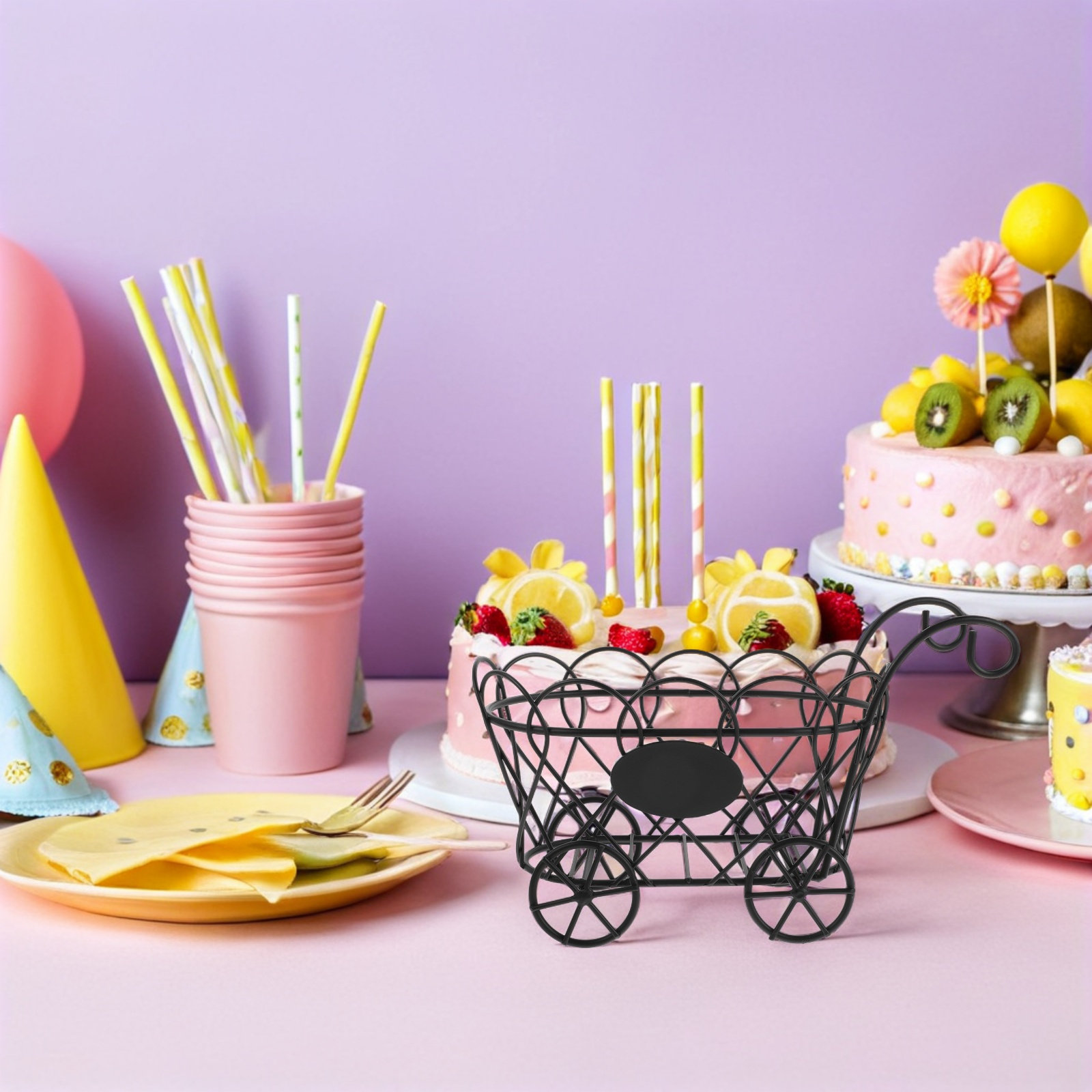 Frietmandje, karretje, zwart,  - Food Snacks For Party recensie en prijs