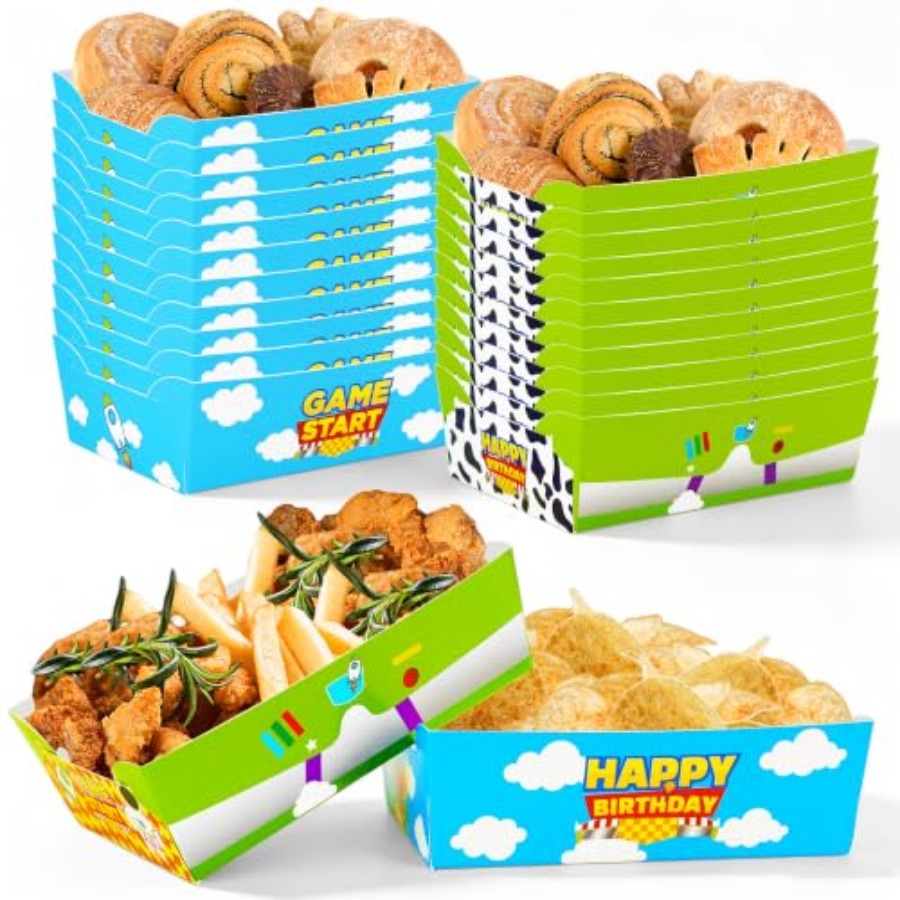 24 stuks cartoon papieren voed - Food Snacks For Party recensie en prijs