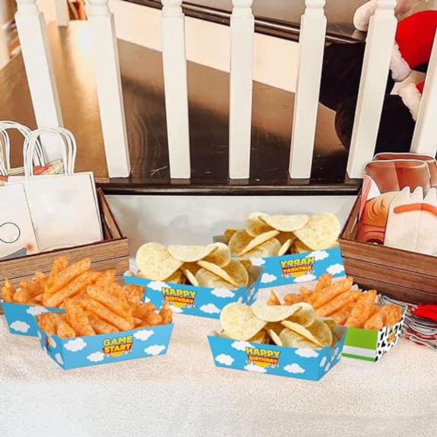 24 stuks cartoon papieren voed - Food Snacks For Party recensie en prijs