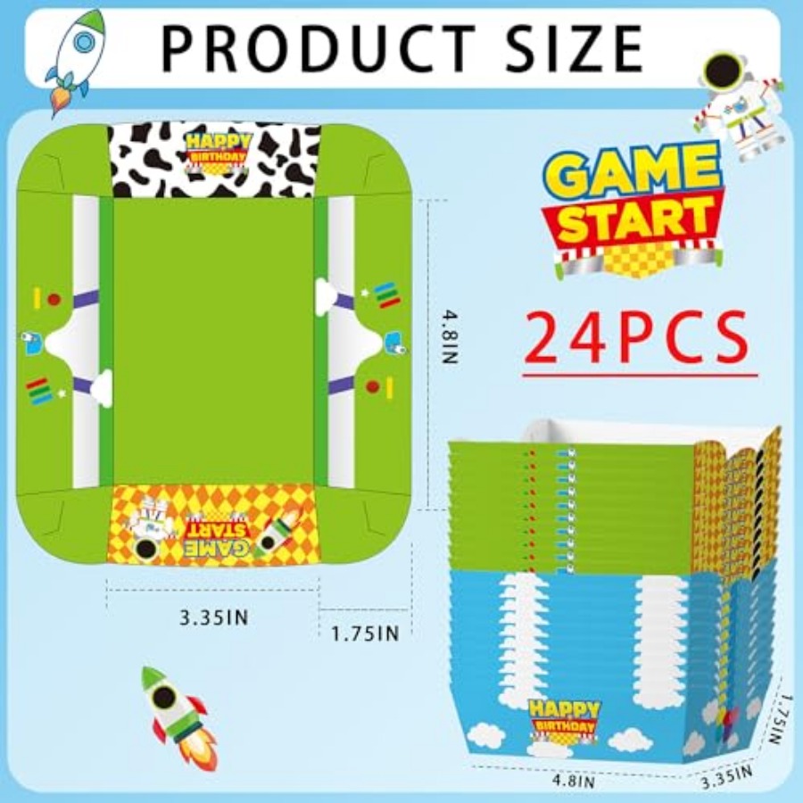 24 stuks cartoon papieren voed - Food Snacks For Party recensie en prijs