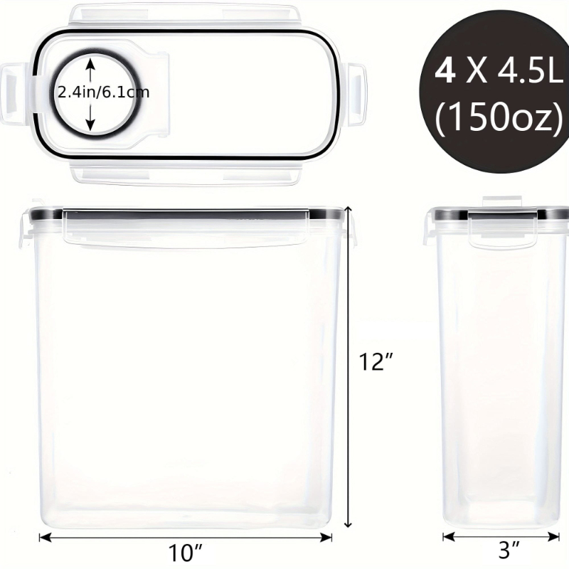 4-delige luchtdichte graan- en - Food Packed Snacks recensie en prijs