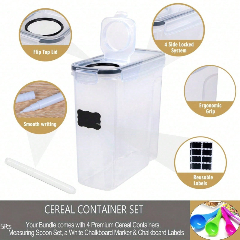 4-delige luchtdichte graan- en - Food Packed Snacks recensie en prijs